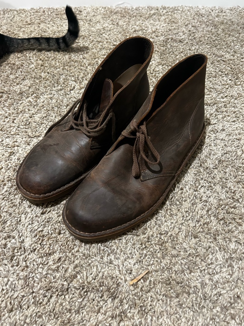 Clarks Brown Rubber Sole Casual Sandal